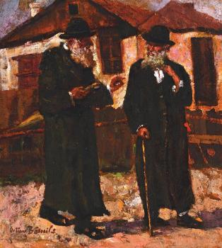 Jewish people talking in targu cucu